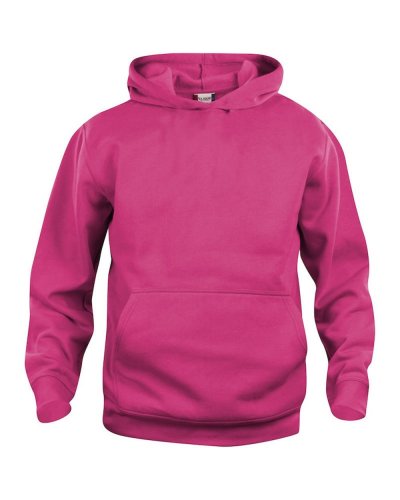Felpa Basic Hoody Junior Lampone