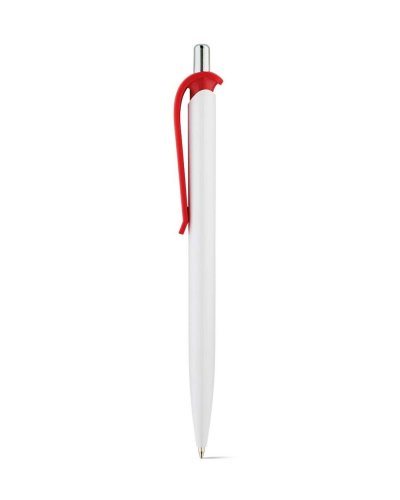 Penna a sfera in ABS con particolare cromato Rosso