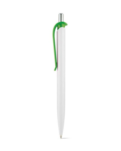 Penna a sfera in ABS con particolare cromato Verde Chiaro
