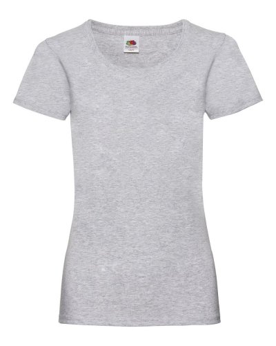 T-shirt Lady-Fit Value Weight Heather grey