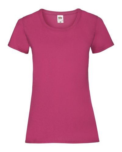 T-shirt Lady-Fit Value Weight Fucsia