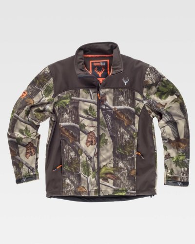 Workshell sport Caccia Camouflage Marrone
