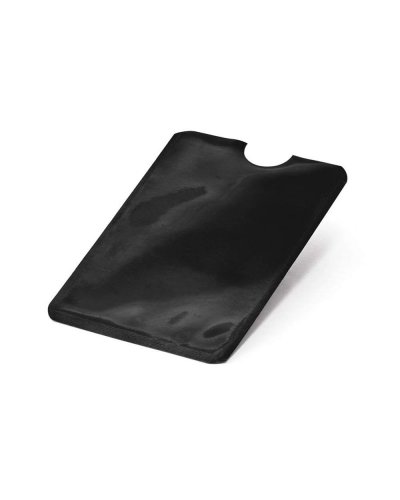 Porta tessere con blocco RFID spazio per 1 tessera Nero