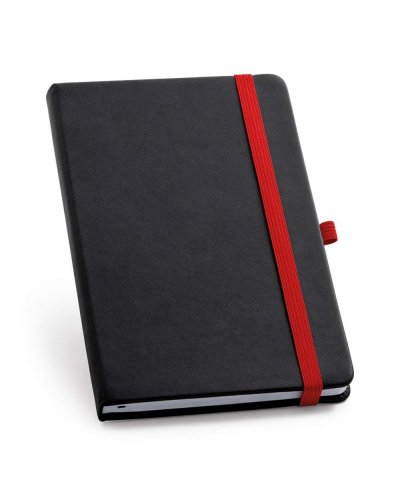 Blocco note con elastico colorato Rosso