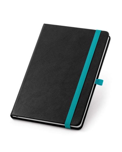 Blocco note con elastico colorato Azzurro