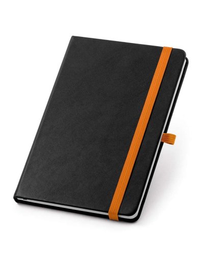 Blocco note con elastico colorato Arancione
