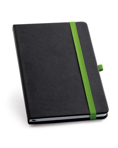 Blocco note con elastico colorato Verde Chiaro