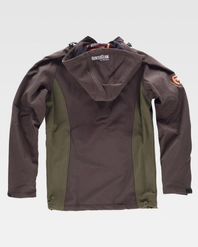 Giacca workshell cappuccio caccia