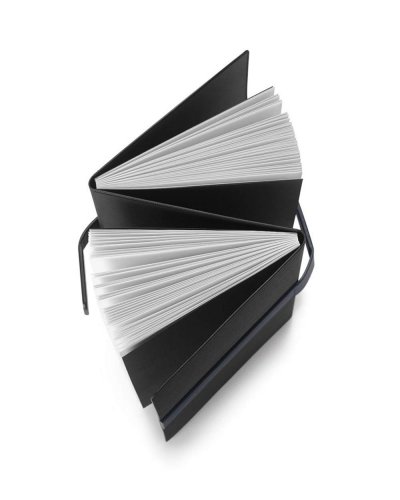 Notebook A5 con due diversi blocchi su ogni lato
