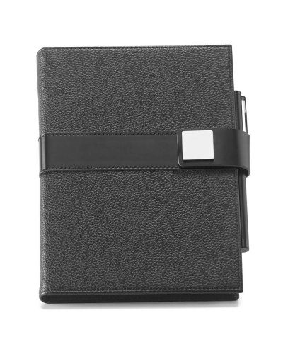 Notebook A5 con interno diviso in tre parti Nero