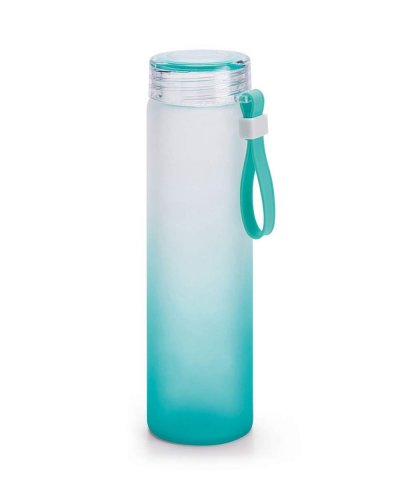Borraccia in vetro borosilicato con tappo a vite da 470 ml Turchese