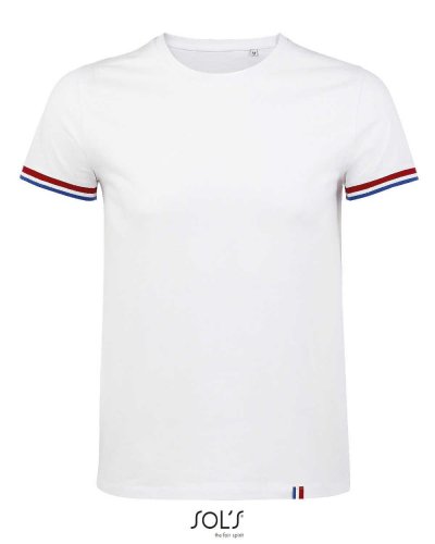 T-shirt Rainbow Man Bianco / Blu royal