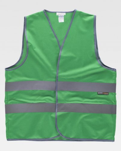 Gilet con bande rifrangente