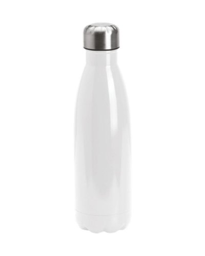Borraccia termica  in acciaio Inox 500 ml a doppia parete Bianco