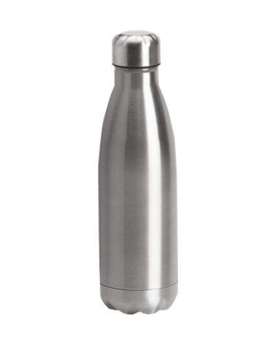 Borraccia termica  in acciaio Inox 500 ml a doppia parete Silver