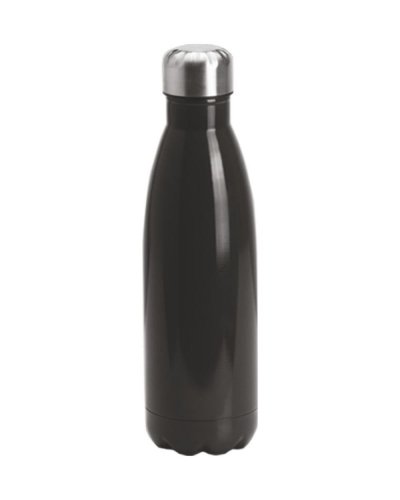 Borraccia termica  in acciaio Inox 500 ml a doppia parete Nero