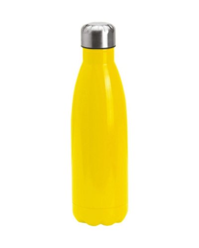 Borraccia termica  in acciaio Inox 500 ml a doppia parete Giallo