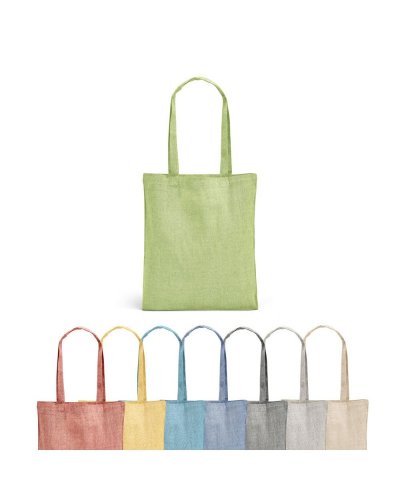 Borsa in cotone riciclato manici lunghi