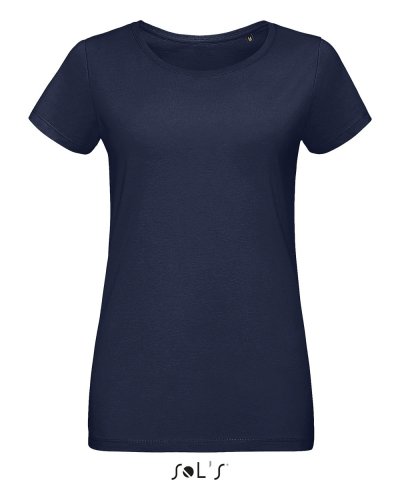 T-shirt donna slim girocollo Martin Blu Oltremare