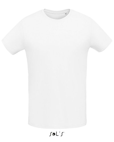 T-shirt uomo slim girocollo Martin Bianco