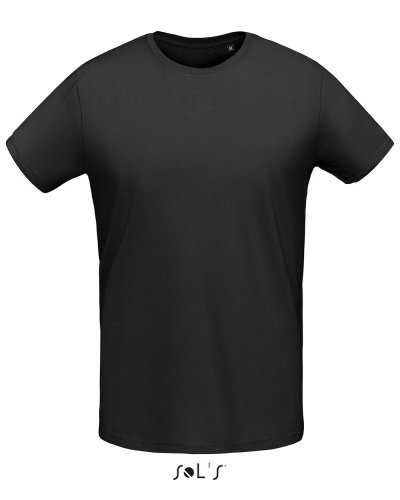 T-shirt uomo slim girocollo Martin Nero Profondo