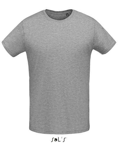T-shirt uomo slim girocollo Martin Grigio Medio Melange