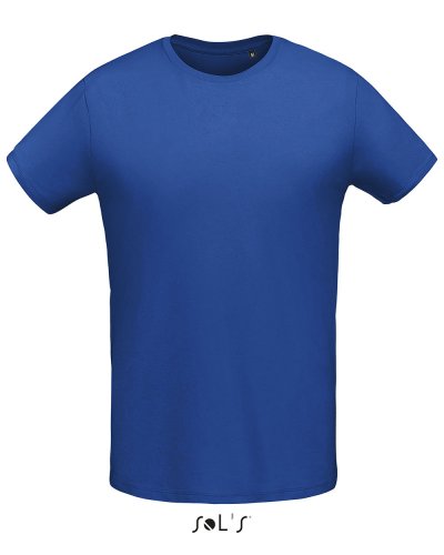 T-shirt uomo slim girocollo Martin Blu Royal