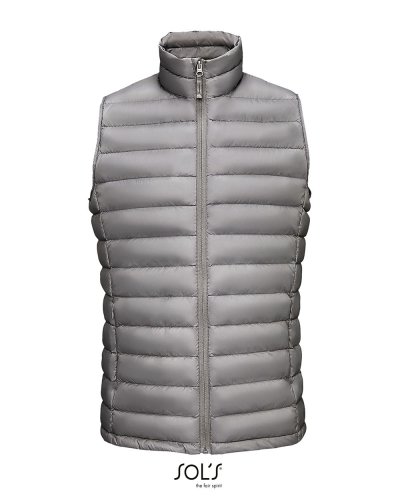 Gilet uomo imbottito leggero Wilson BW Men Grigio Metallo