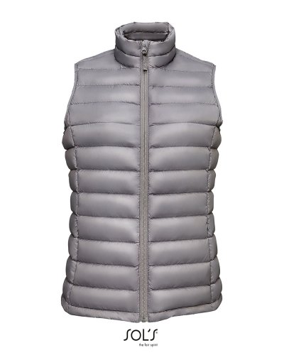 Gilet donna imbottito leggero Wilson BW Women Grigio Metallo