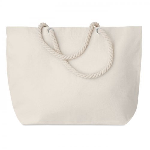 Borsa mare cotone 220g con manici corda  55x39x15 cm