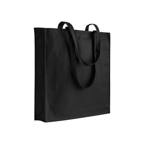 Shopper in cotone pesante con soffietto