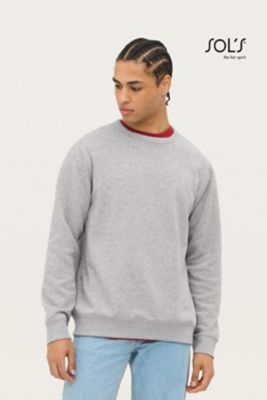 Sudadera para hombre Sully cuello redondo, algodón premium