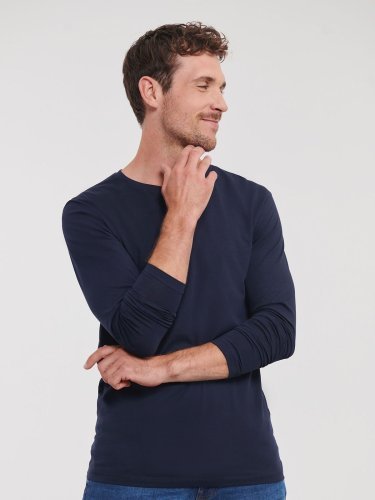 T-shirt uomo  manica lunga 100% cotone organico