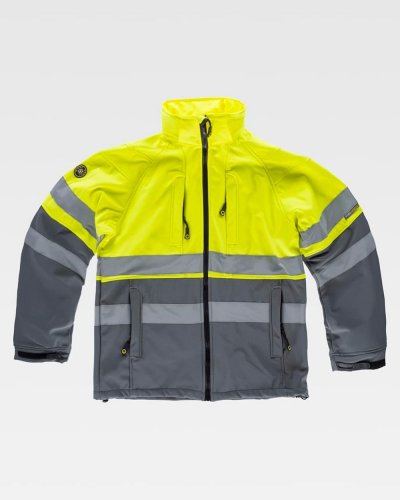 Giacca Workshell alta visibilità