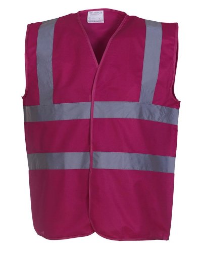 Gilet sicurezza Fluo 2 Band and Brace Raspberry