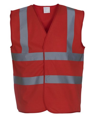 Gilet sicurezza Fluo 2 Band and Brace Red