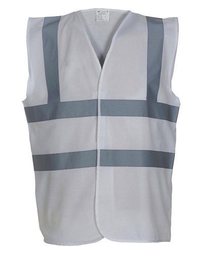 Gilet sicurezza Fluo 2 Band and Brace White