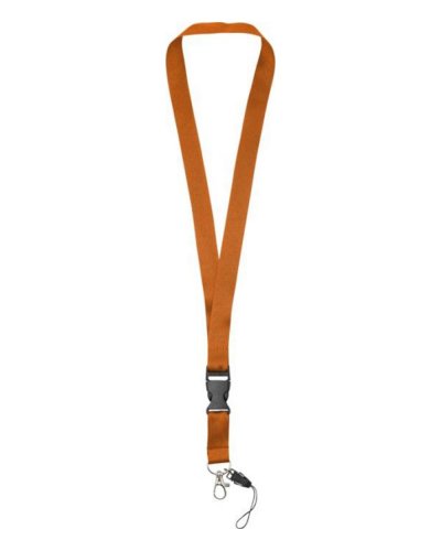 Lanyard porta cellulare Sagan con fibbia rimovibile Arancio