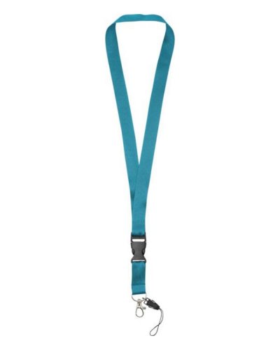 Lanyard porta cellulare Sagan con fibbia rimovibile Blu process