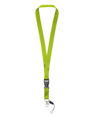 Lanyard porta cellulare Sagan con fibbia rimovibile Lime