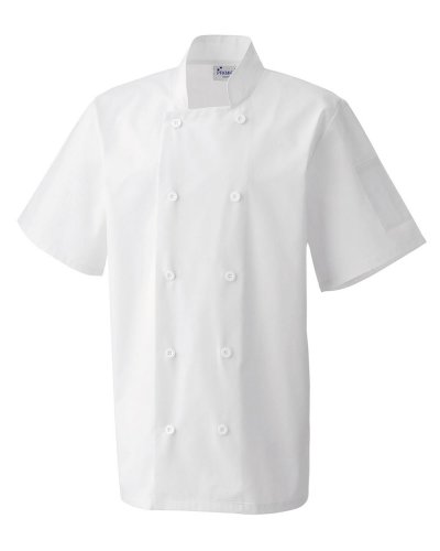 Short Sleeve Chef's Jacket White