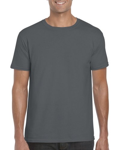 T-shirt Gildan Soft-Style Taglie forti Charcoal