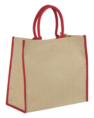 Shopper in juta Large Natural/Rosso