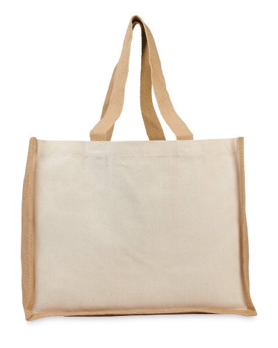 Shopper in iuta e canvas