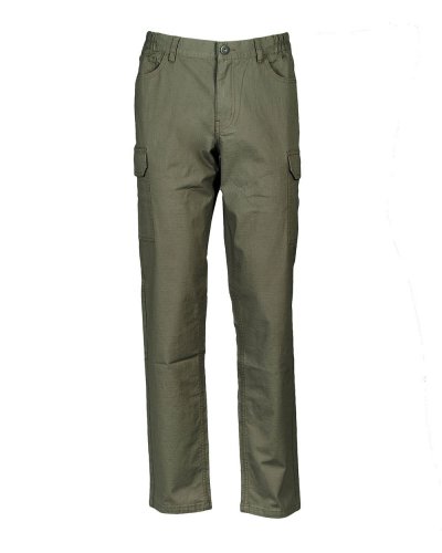 Pantalone multitasche elasticizzato Thailand Man Army Green