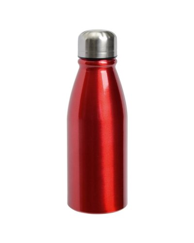 Borraccia in alluminio Fancy Argento / Rosso