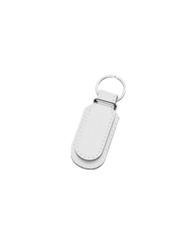 Portachiavi Similpelle Bianco