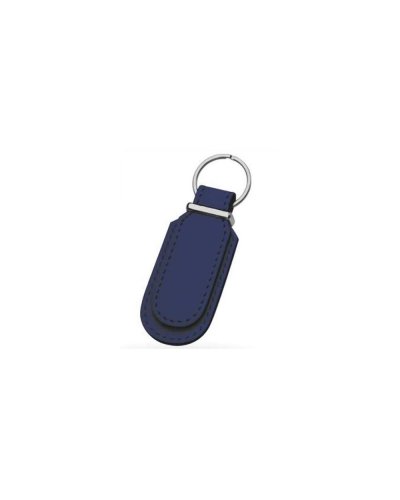 Portachiavi Similpelle Blu