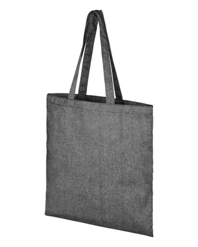 Tote bag in cotone riciclato Pheebs Nero melange