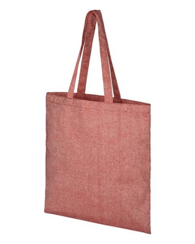 Tote bag in cotone riciclato Pheebs Rosso melange